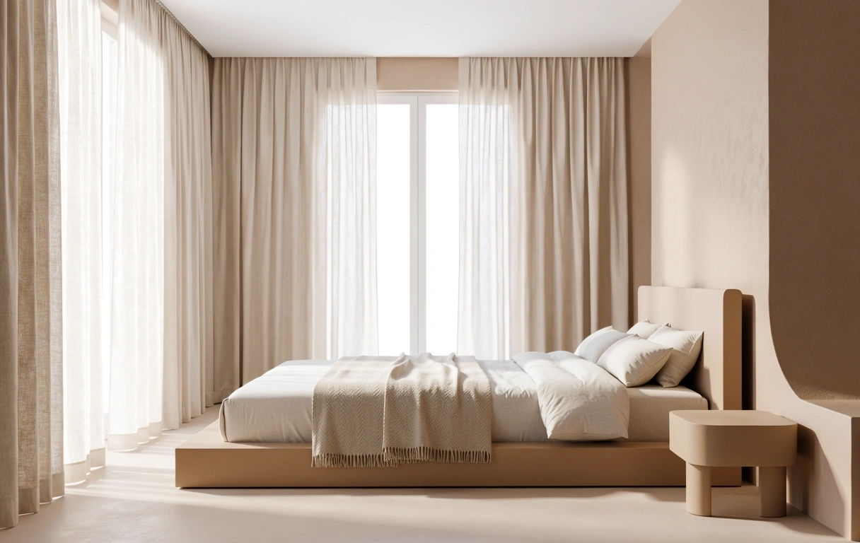 Minimalistički enterijer za odmor